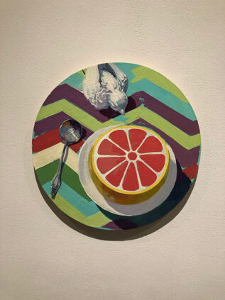 Painting of grapefruit