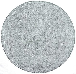 Anna Hepler lithograph of a large circle made of small oval marks