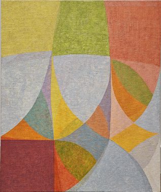 Matt Phillips textured abstract geometric painting